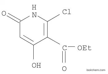 Molecular Structure of 70180-38-0 (2-Chloro-4,6-dihydroxypyridine-3-carboxaylic acid ethyl ester)